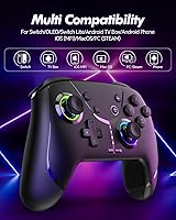 Vista 2 de Wireless Switch Pro Controller for Nintendo SwitchLiteOLED, Bluetooth Gaming Controller for iPhoneAndroidPhonePCSteamMaciOSiPadTV with