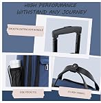 VANKEAN 16" Multifonctionnel Sous-siège valise de voyage léger pour les hommes femmes (Haze Blue)