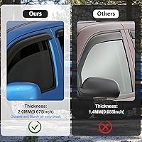 Vista 3 de Protección contra la lluvia para ventanas Nilight para GMC Terrain 2010 2011 2012 2013 2014 2015 2016 2017, Deflectores de ventana, Viseras