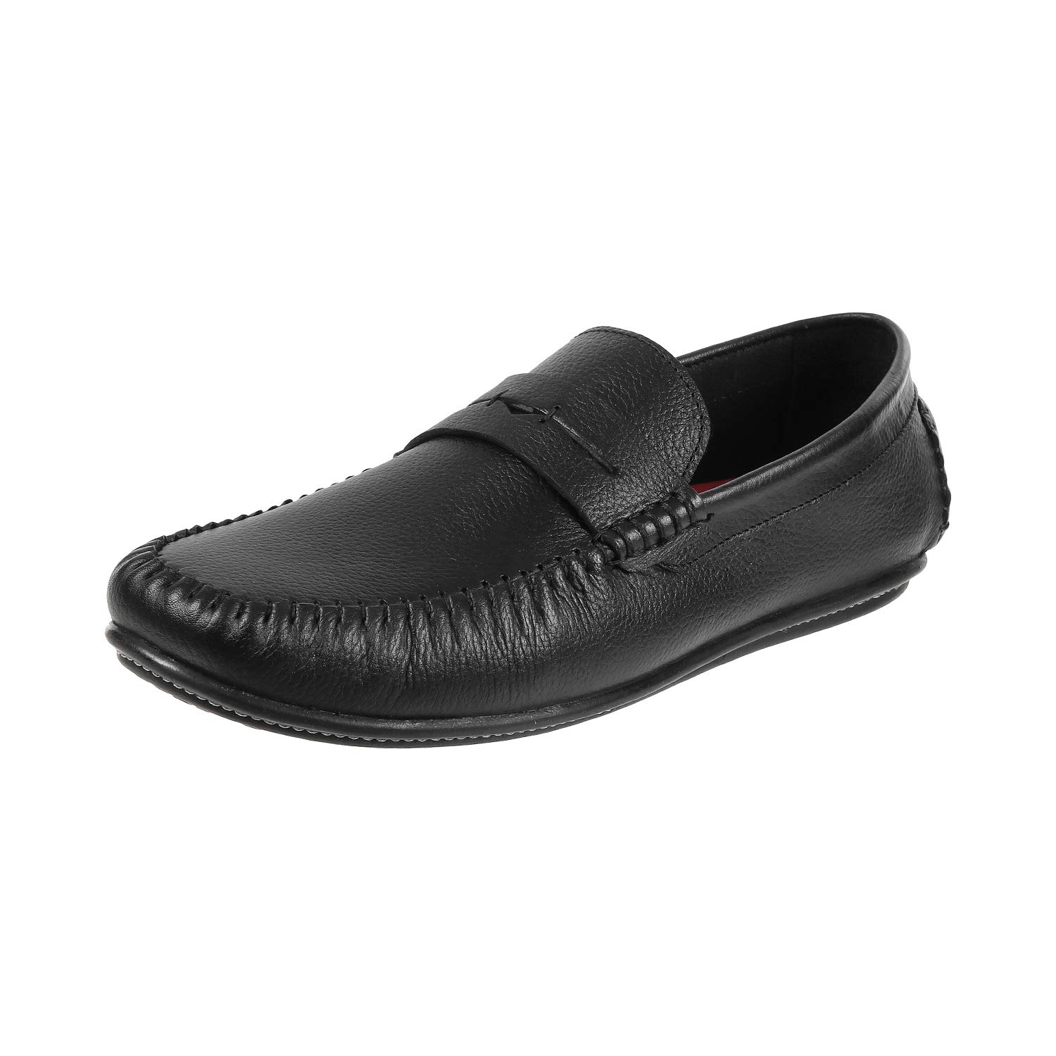Buy Mochi Men's Black Leather Loafers6 UK (40 EU) (719806) at Amazon.in