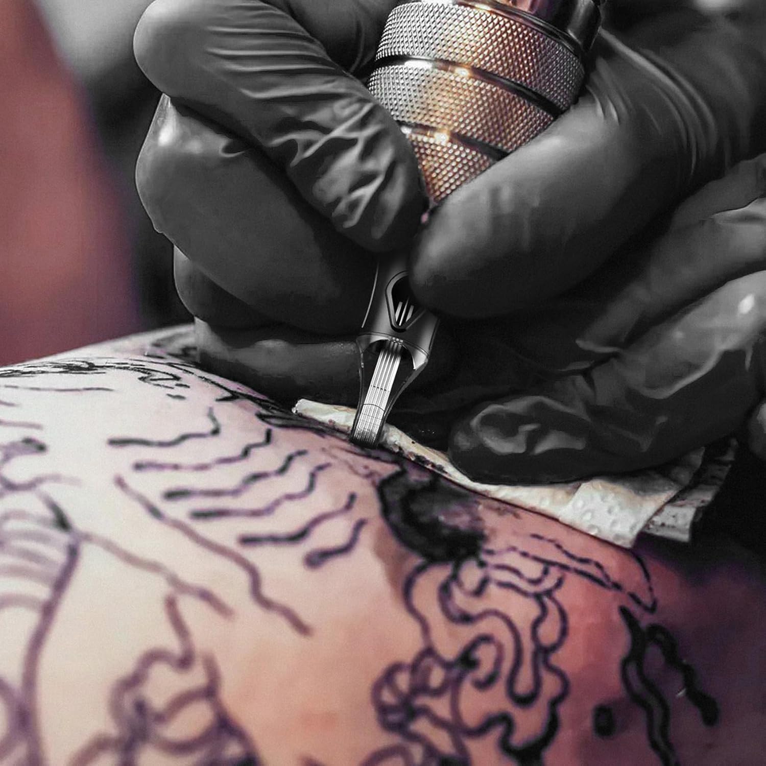 50 Assorted Tattoo Cartridge Needles Mixed Size #12 Standard Round Liner Shader Magnum - 5Pcs each of 5RL, 7RL, 9RL, 11RL, 5RS, 9RS, 15M1, 21M1, 15RM, 21RM Pro Disposable Tattoo Needles - Image 7