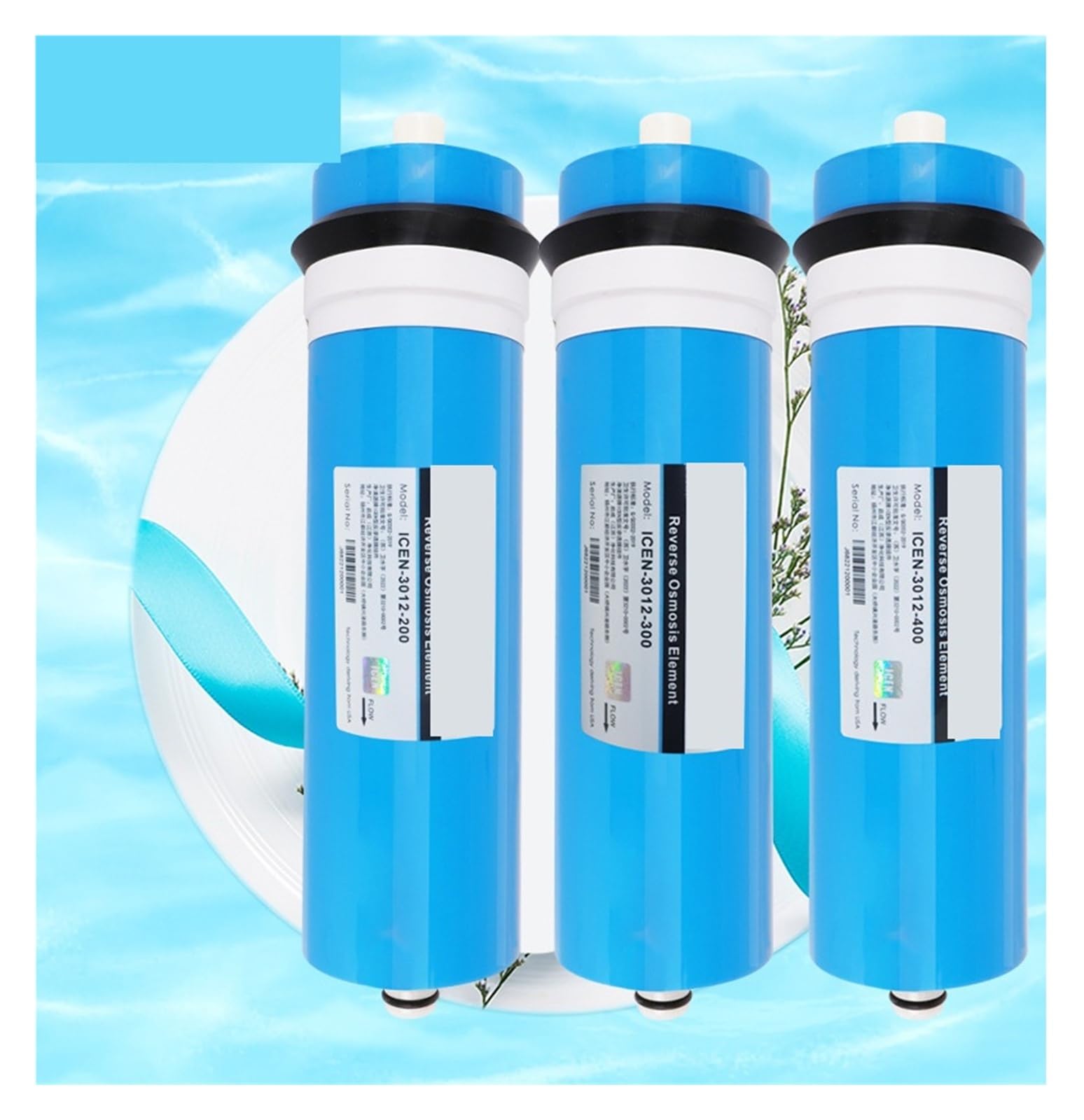 Umkehrosmose-Membranfilter Ersatz-Filterelement for Haushaltswasserreiniger 3012-200/300/400 g(3012-400)
