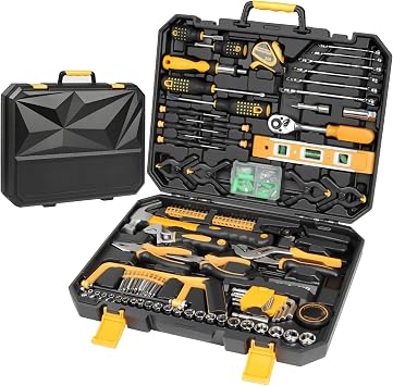 GALAX PRO 197Pcs Hand Tool Kit, Household & Auto Repair Tools-Carry Case