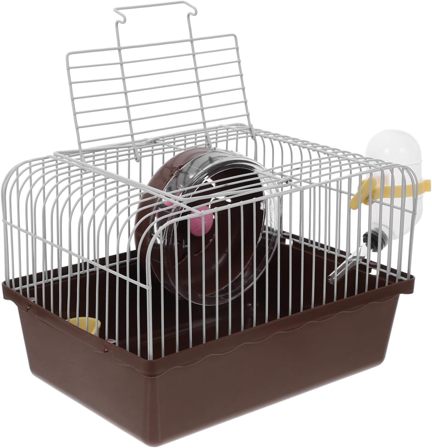 Sosoport Portable Small Animal Cage for Hamsters and Gold Hamsters, Abs Material with Handle and Open Design, Easy to Clean and Well Organized Layout, for Breeding and Outdoor Trips