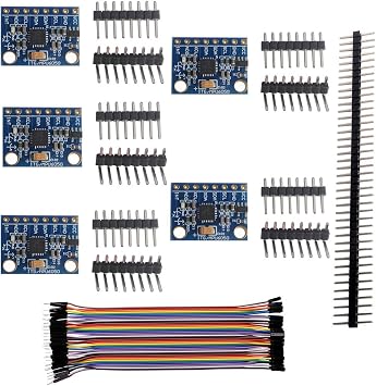 GY-521 MPU-6050 MPU6050 3 Axis Accelerometer Gyroscope Sensor Module 16Bit AD Converter Data Output IIC I2C 3-5V for Arduino