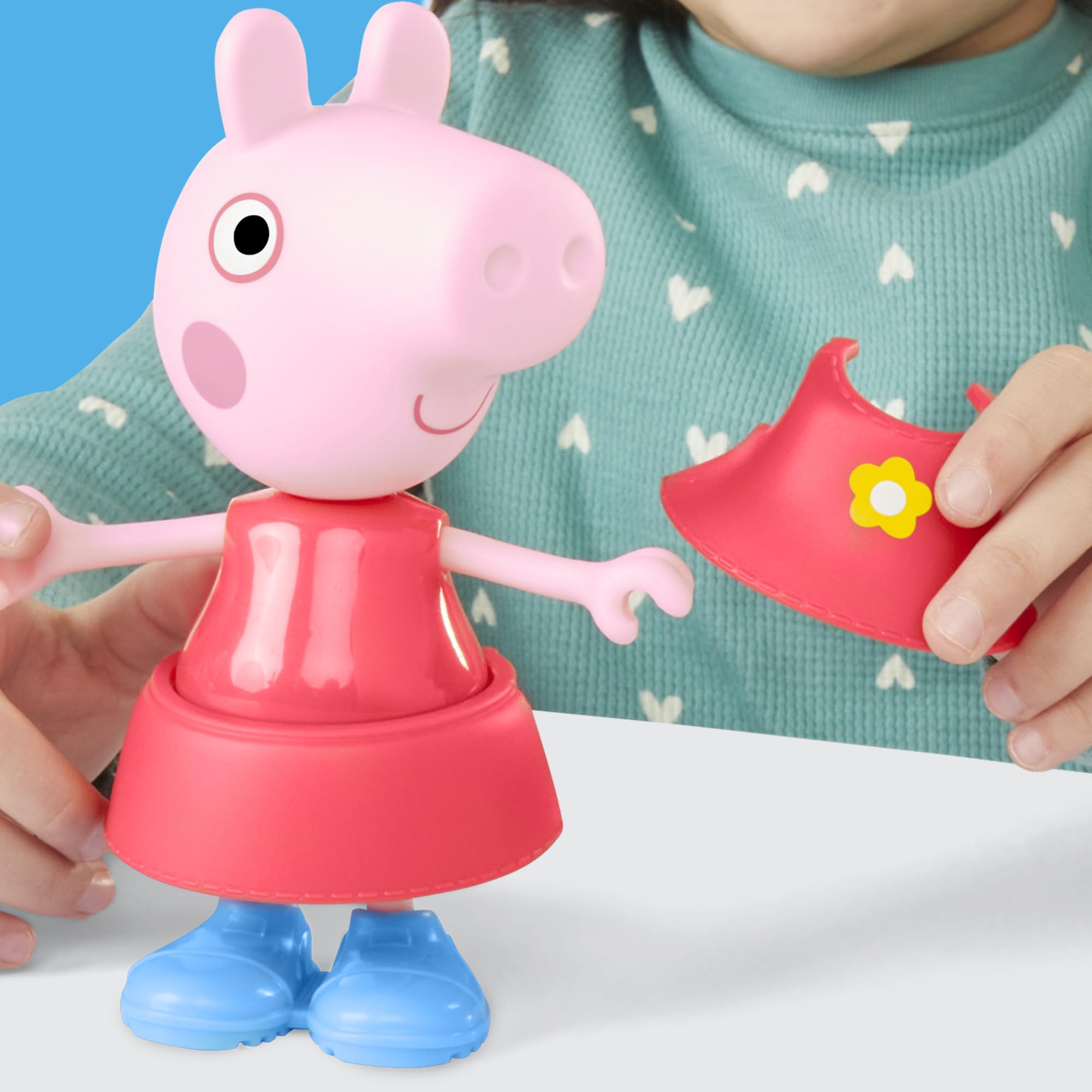 Hasbro Peppa Pig, Estilos Divertidos en Días de Lluvia, Muñecas para Niñas y Niños de 3 Años, Juguete con Accesorios, Traje de Color Amarillo, Inventar Historias, Reyes Magos