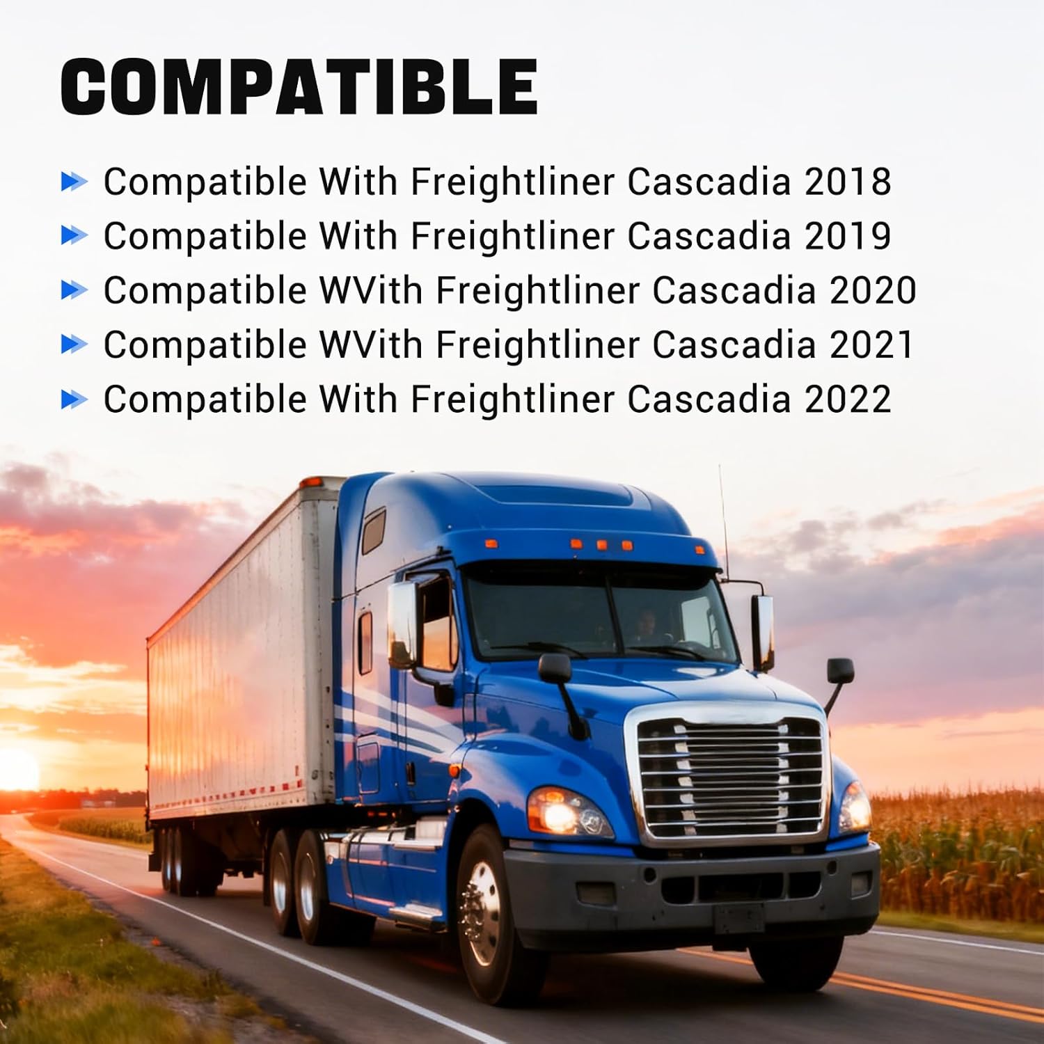 03-42776-010 Engine Air Filter Compatible With Freightliner Cascadia 2018-2023 Replaces 03-42776-010 0342776010, TR504-EF, 91559, 997879