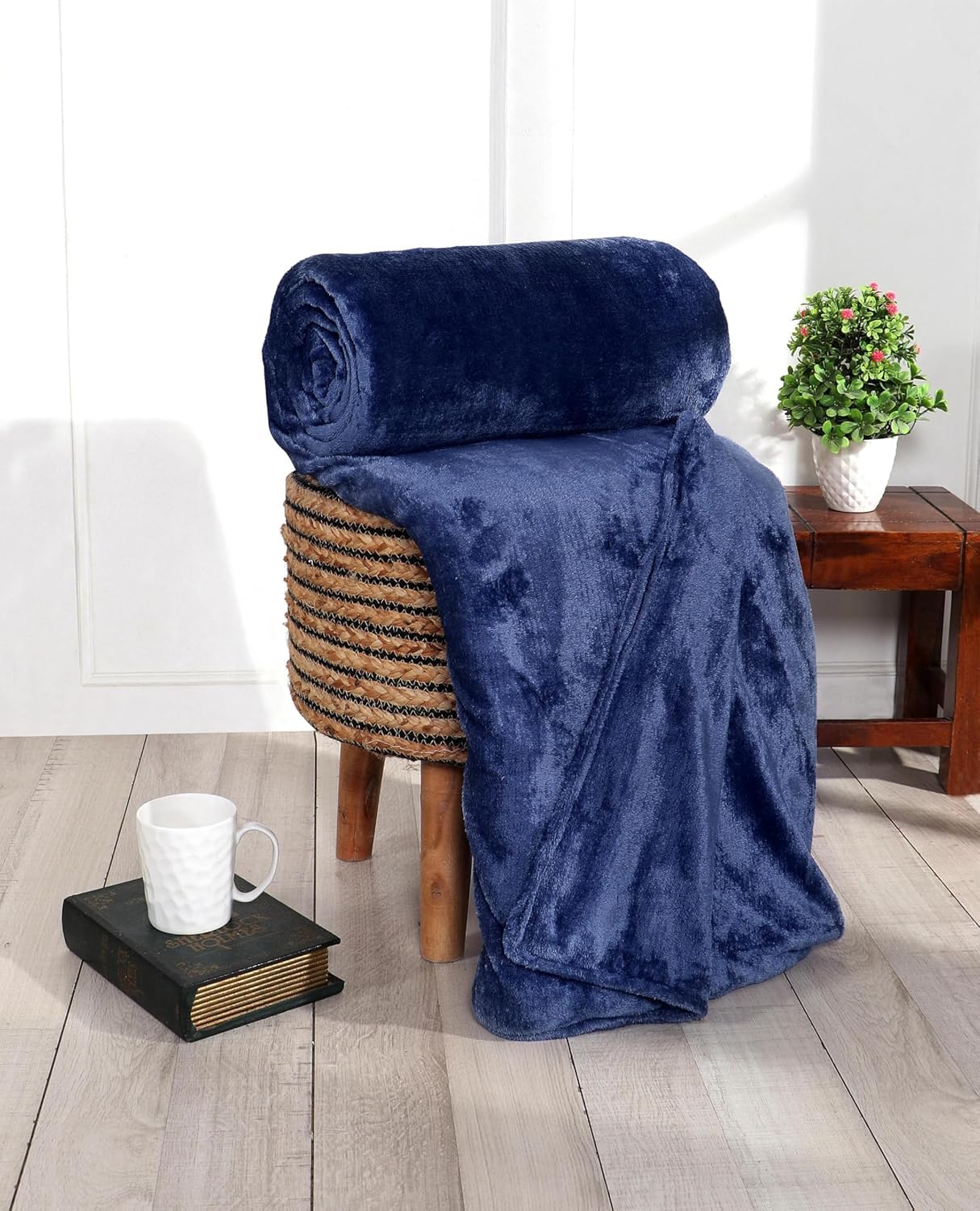 Home Ultra Soft Duvet Cover/Quilt Cover Double Bed with Zipper Blanket Cover/rajai Cover/Comforter Cover/Duvet Cover Queen Size. Specially Made for Winter Season Size= 90x100 Inches (Navy Blue)-image-43