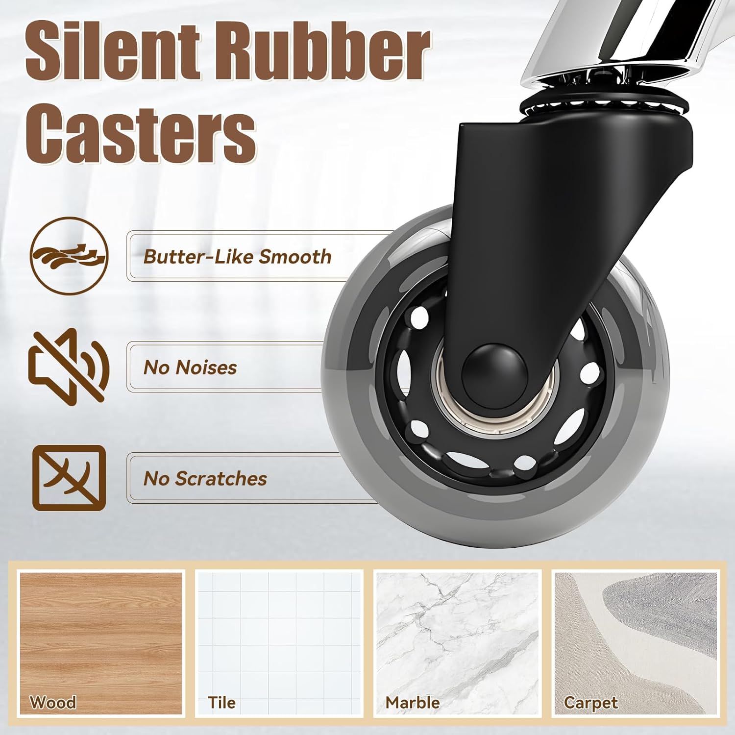 Saddle Stool with Wheels Ergonomic - Thick Wide Saddle Cushion, Healthy Posture No Pain, Easy to Adjust, Smooth Rolling No Creaky Noises, Rolling Swivel Saddle Stool Chair for Salon Massage (Black) - Image 7