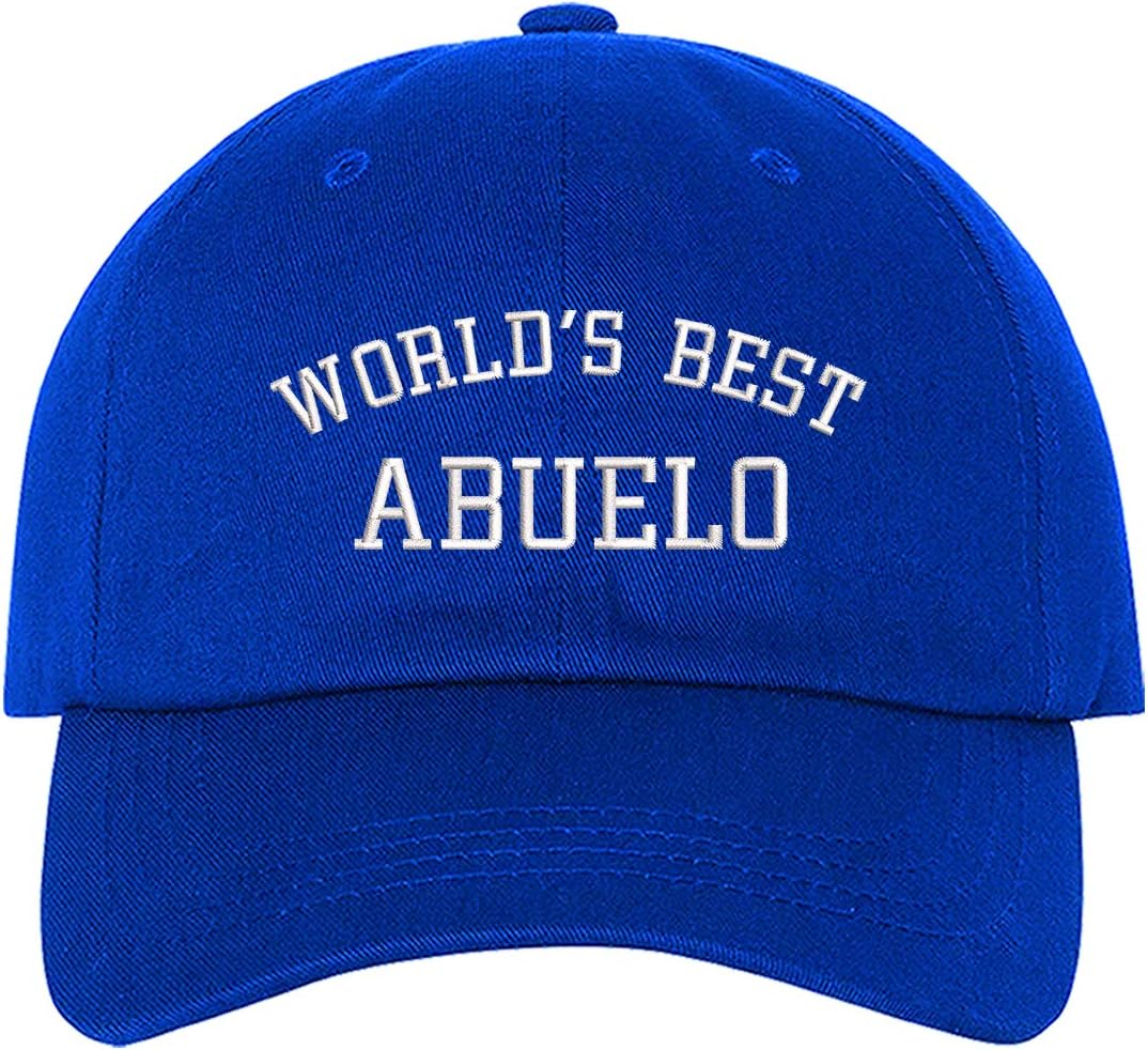 Worlds Best Abuelo Embroidered Baseball Hat - Worlds Best Abuelo Dad Hat
