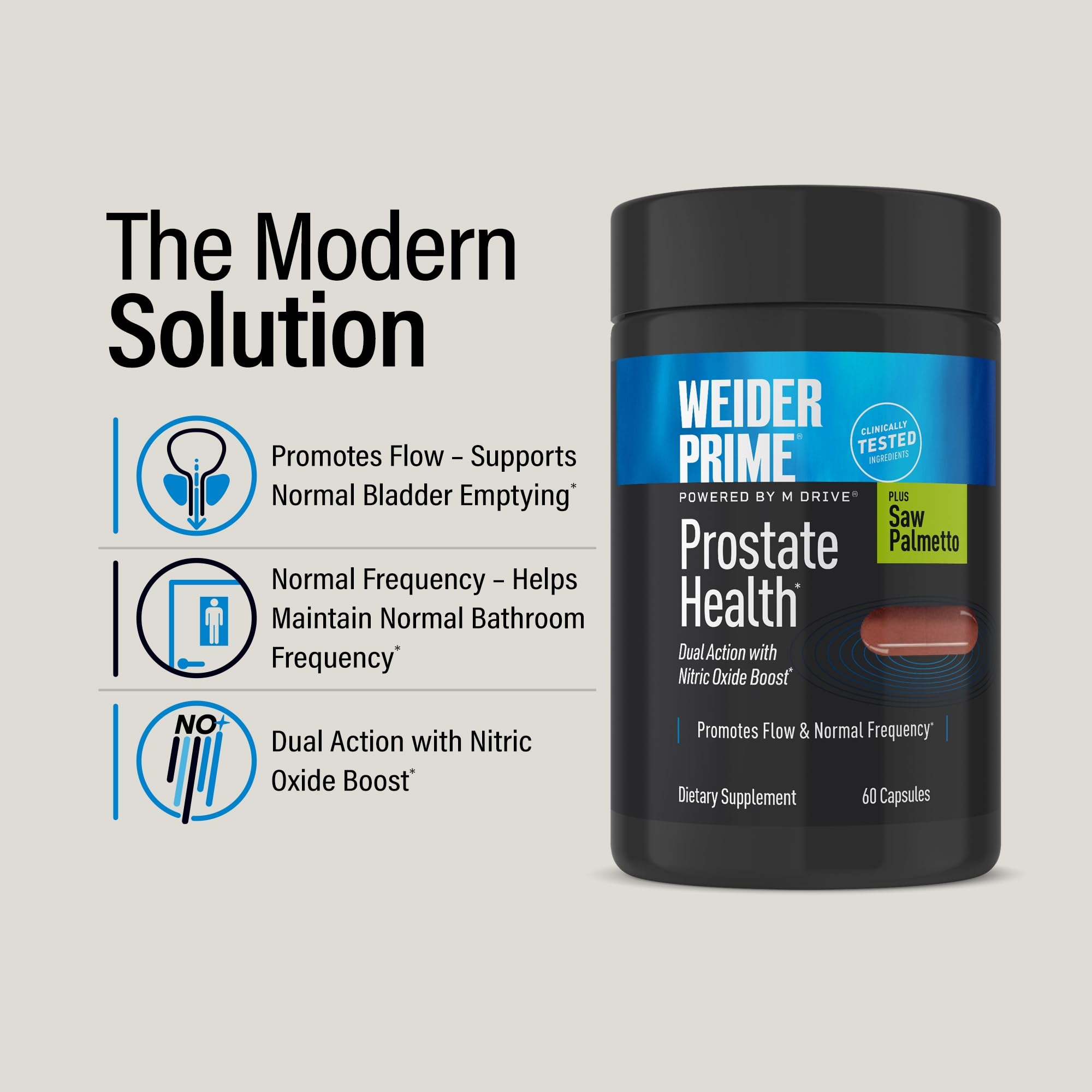 Weider Prime Saw Palmetto Prostate Health & Urinary Support for Men, 60 Ct — Amazon image 2