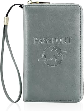 Passport Holder for Travel Essentials Passport Wallet Cover Case for Travel