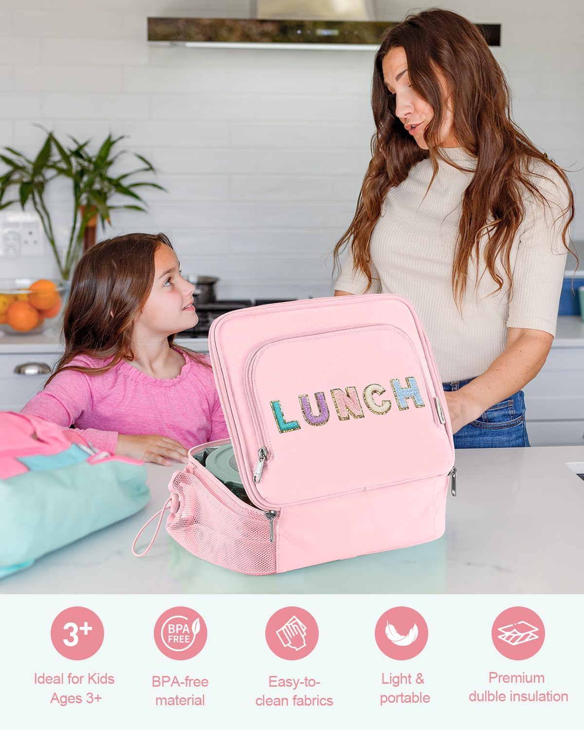 Amerusn Insulated Lunch Bag Box Kids
