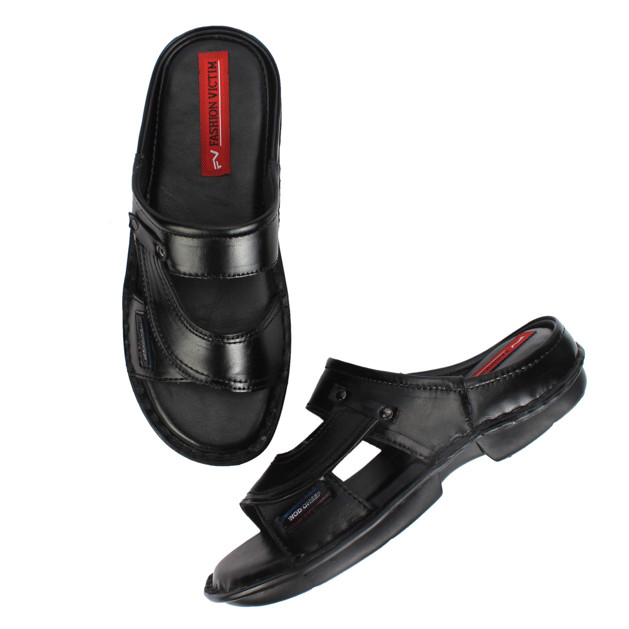 fashion victim men genuine leather sandals-picture-30