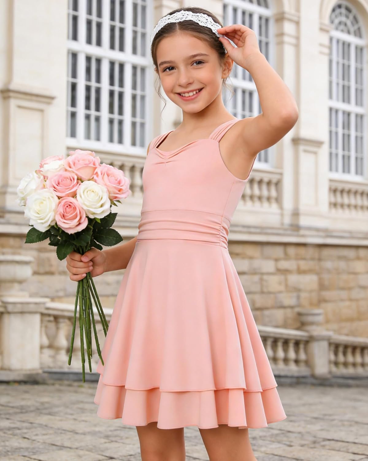 Tween Girls Sleeveless Summer Dress Kid Casual Beach Mini Loose Athletic Dresses 7-14 Years