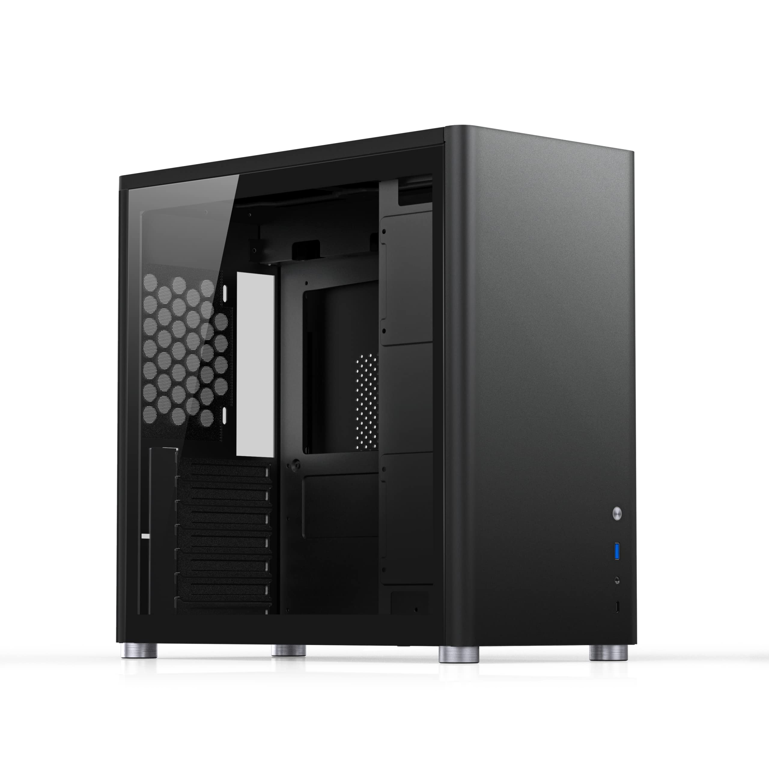 JONSBO-Boîtier latéral transparent D32 MATX, mini boîtier de bureau, support, insertion arrière de la carte mère MATX, reoidissement à eau 240  7