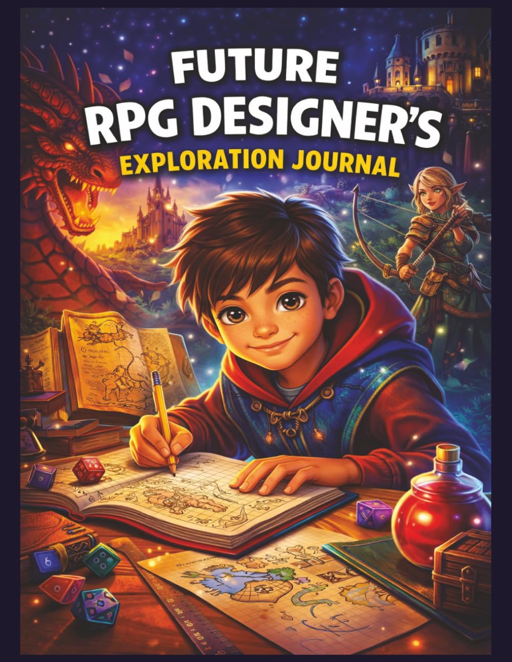 Future RPG Designer’s Exploration Journal: Create Characters, Build Worlds, and Design Your Own Role-Playing Adventures (Creative Careers for Kids)