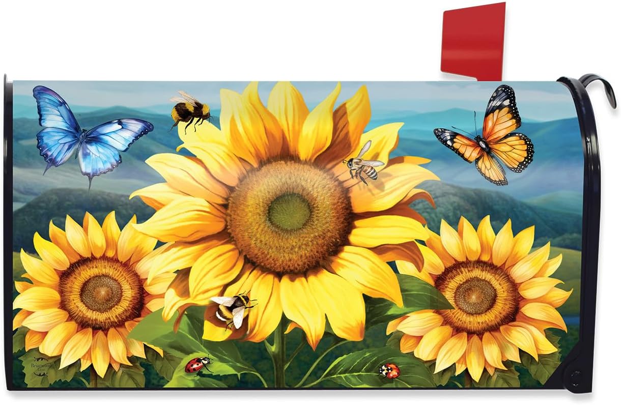 Briarwood Lane Sunflower Dance Mailbox Cover