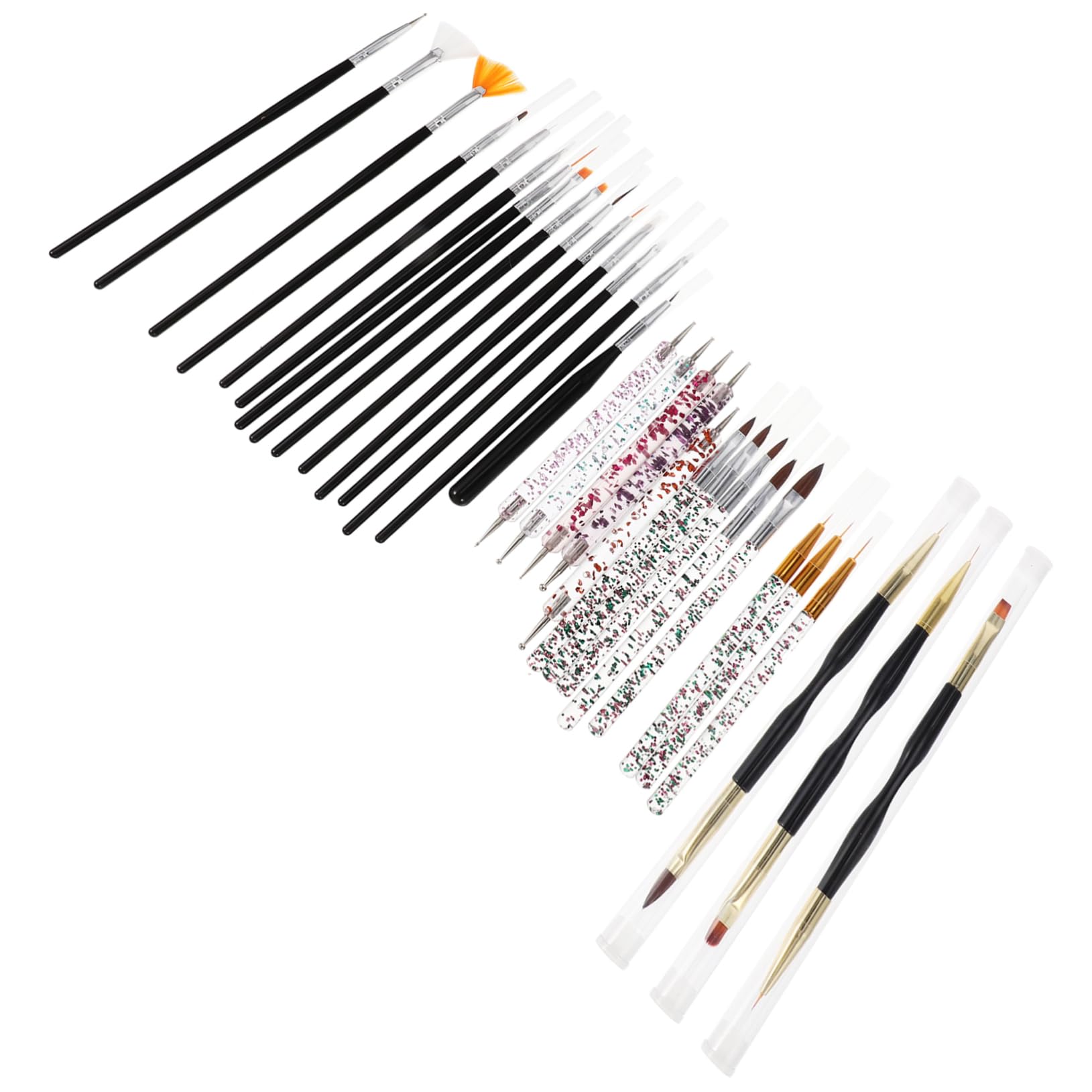 IWOWHERO 1Set Professional Nail Dotting Tool Wear Resistant Nail Brushes for Easy Nail Art Convenient Portable Tools for Manicure and Pedicure for Nail Design