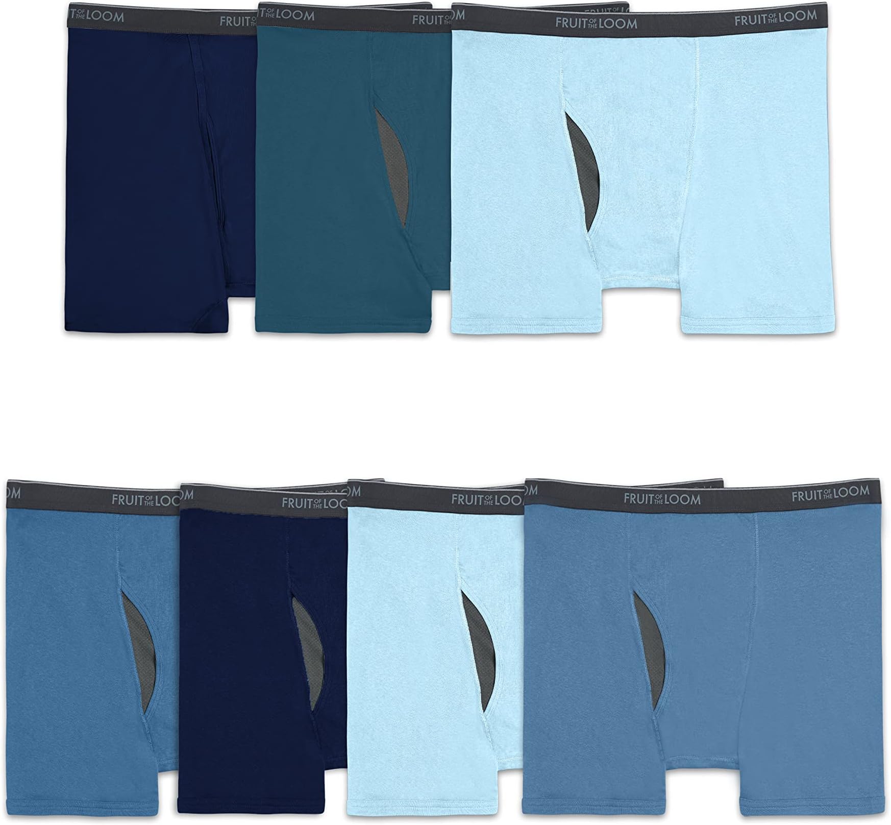 Men's Coolzone Boxer Briefs, Moisture Wicking & Breathable, Assorted Color Multipacks
