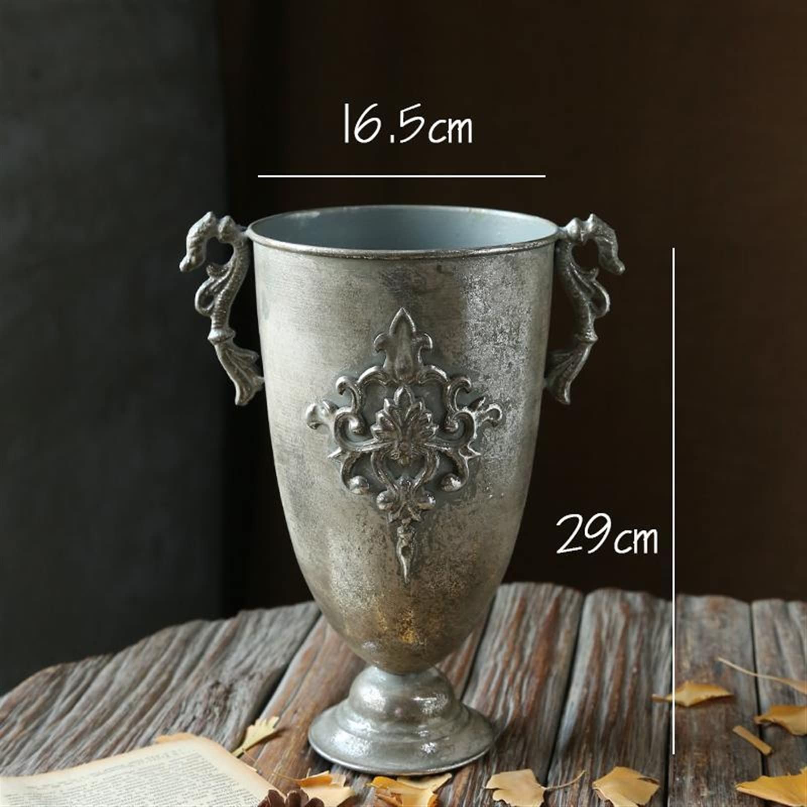 Amazon.co.jp: Flower Vase Golden Vintage Old Wrought Iron Vase