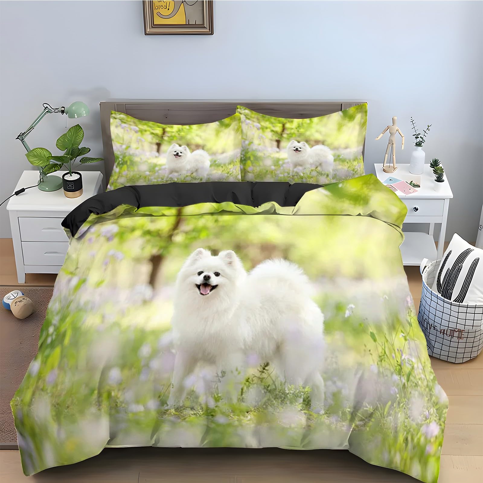 Housse de couette 220x240 chiot pour un lit doux et facile à border sans effort