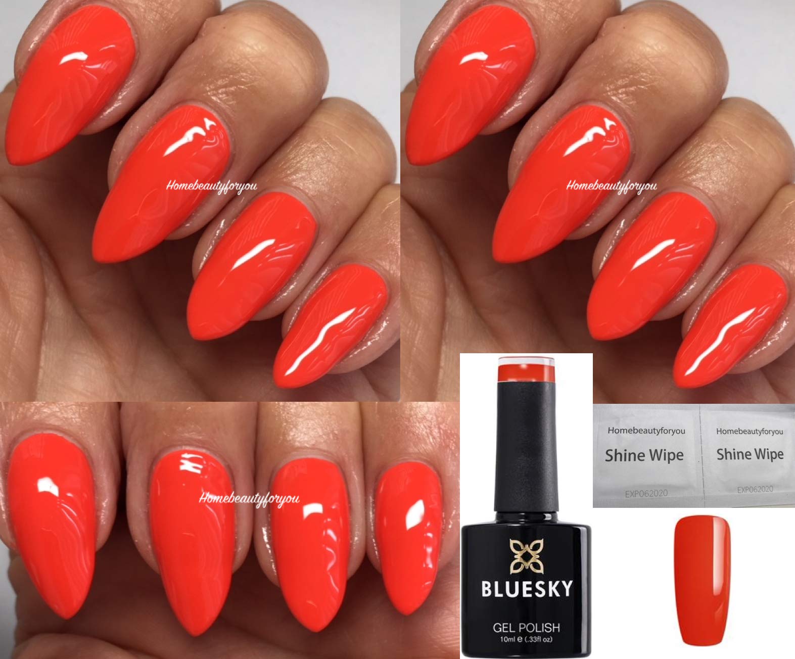 Bluesky Gel Nail Polish, Lemon Yellow CS12, Long Lasting, Chip Resistant, 10 ml (Requires Drying Under UV LED Lamp) — view 19