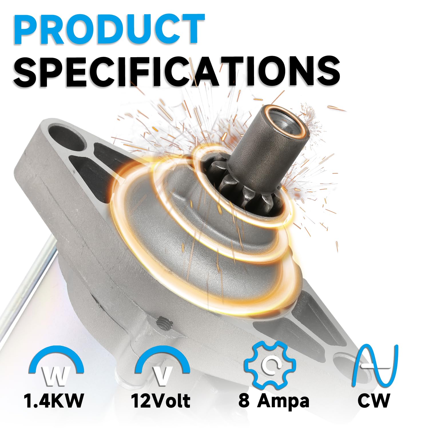 17728 Starter Motor Compatible with Honda Accord 1995-2007 Odyssey 1999-2006 Pilot 2003-2005, Acura CL 1997-2003 MDX 2001-2002 TL 1999-2006 for 3.0L 3.2L 3.5L V6 Engine