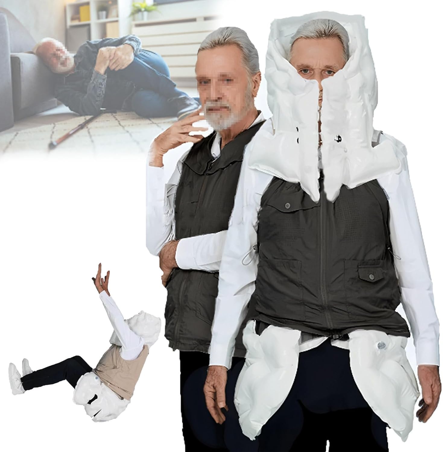 Smart Anti-Fall Air-bag Vest for Elderly, Automatic Fall Protection Vest, for Elderly