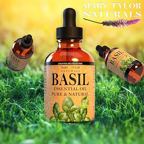 Miniatura 4 de Aceite esencial de albahaca (1 onza), grado terapéutico superior, de la marca Mary Tylor Naturals, 100% puro y natural, perfecto para aromaterapia,