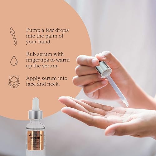 Miniatura 5 de NATRAVE - Suero de vitamina C, productos para el cuidado de la piel, suero facial hidratante, suero hidratante facial nutritivo, productos