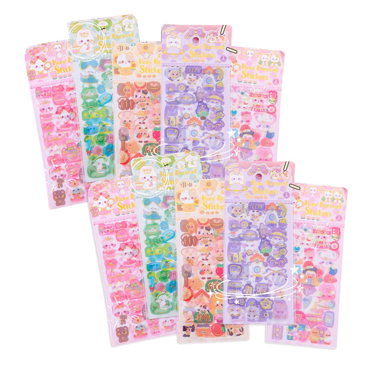 10 Pack Colorfast Removable Journaling Paster Scrapbooking Supplies Suitable for Diaries Luggage and Gadget Scrapbook Supplies