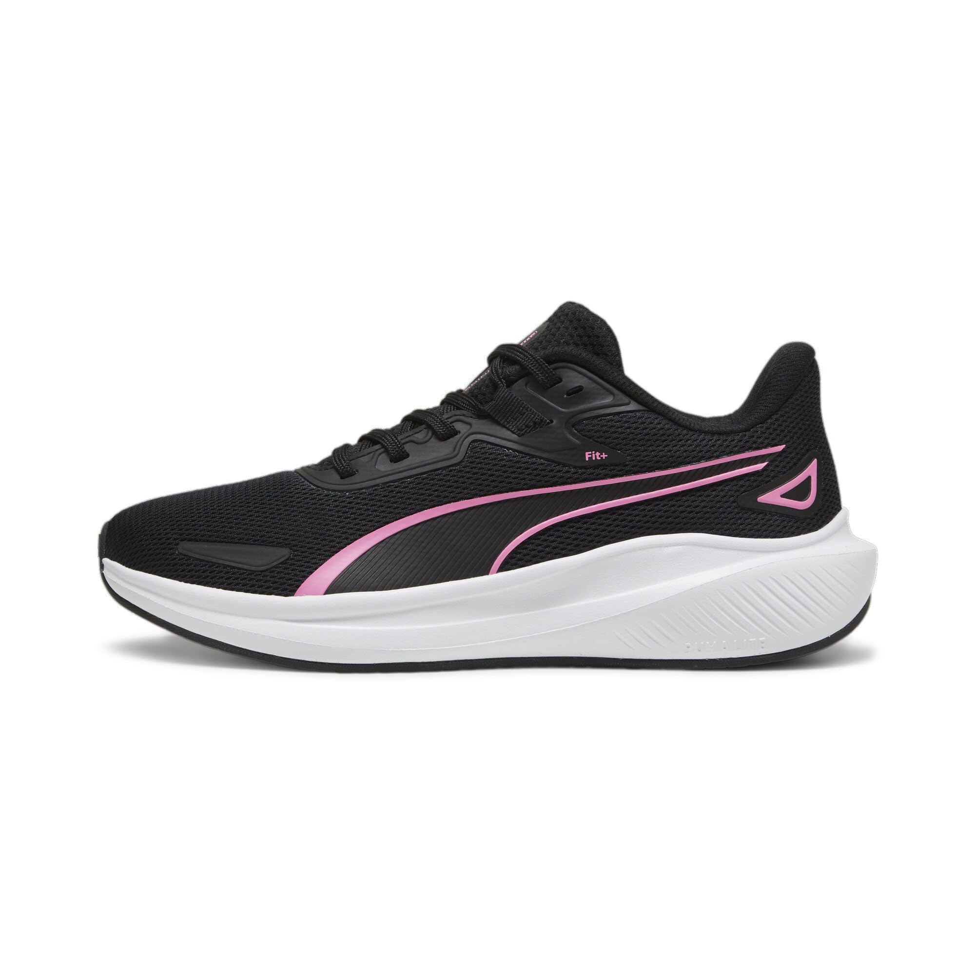 Unisex Yetişkin Skyrocket Lite Road Running Shoe, PUMA Black-Fast Pink-PUMA White, 42.5 EU