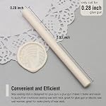 Ivory Wax Sticks de scellement, bâtons de cire de colle, 30pcs Ensemble de bâtons de cire de qualité supérieure pour timbre à la cire, grands meules de cire pour sceau à la main, invitation de mariage, enveloppe de lettre (Ivory)
