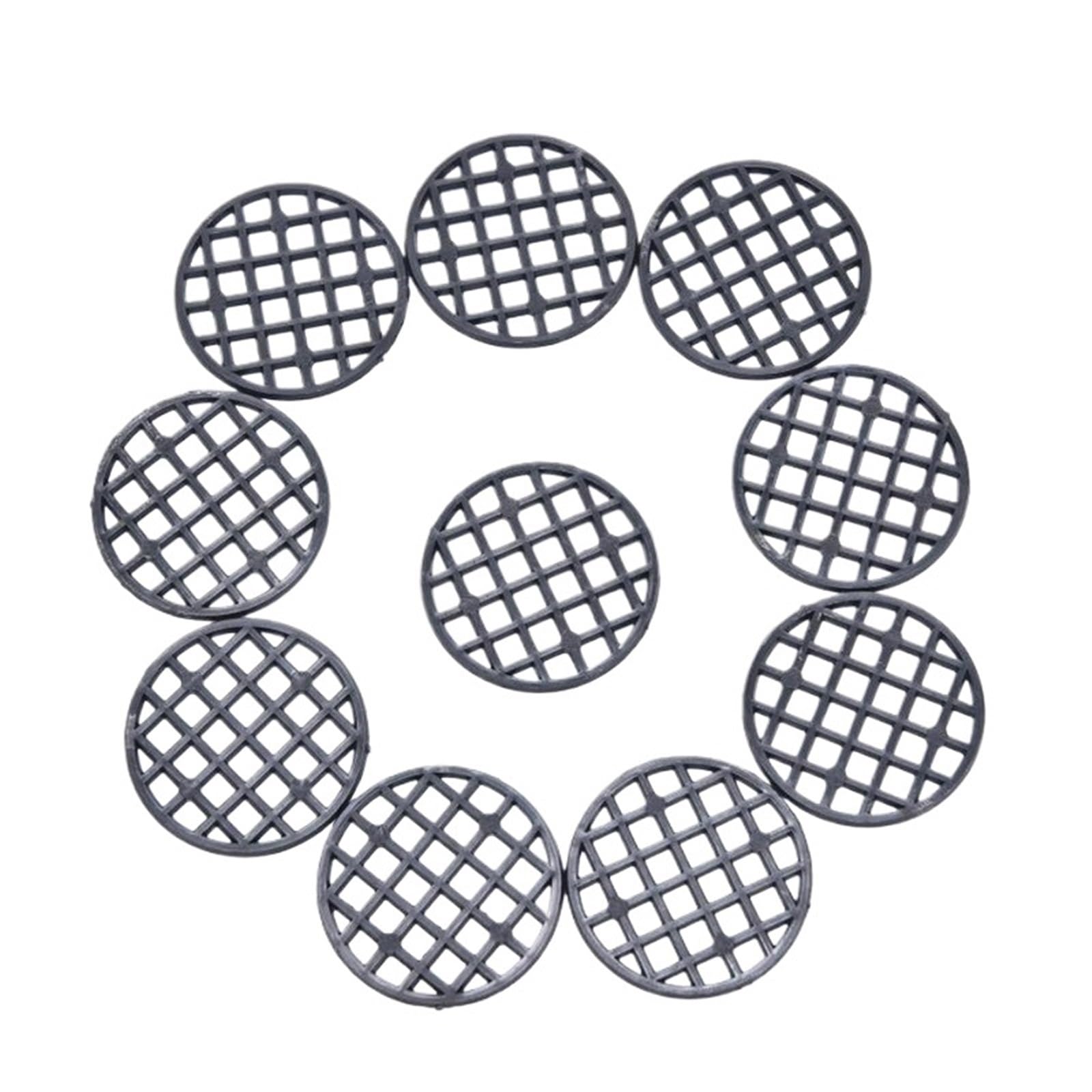 XIUsheUA Pot Bottom Grid Mat 10Pcs Flower Pot Hole Mesh Pad Bottom Grid Mat Breathable Leakproof Bonsai Pads Drainage for Gardening(3.5cm)