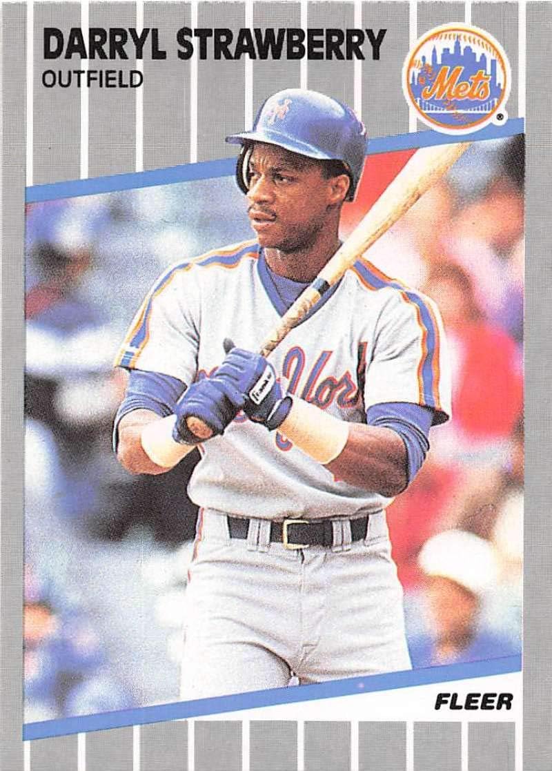 1989 Fleer #49 Darryl Strawberry NM-MT New York Mets Baseball MLB Thumbnail