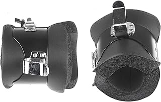 Gravity Boots Inversion Boots Pair with Safety Lock N Anti-gravité Cream Hanging Hanger Gym Fitness Physio Therapy Posture of The Spine with Foam Padding and Safety Clasp (1 Pair)