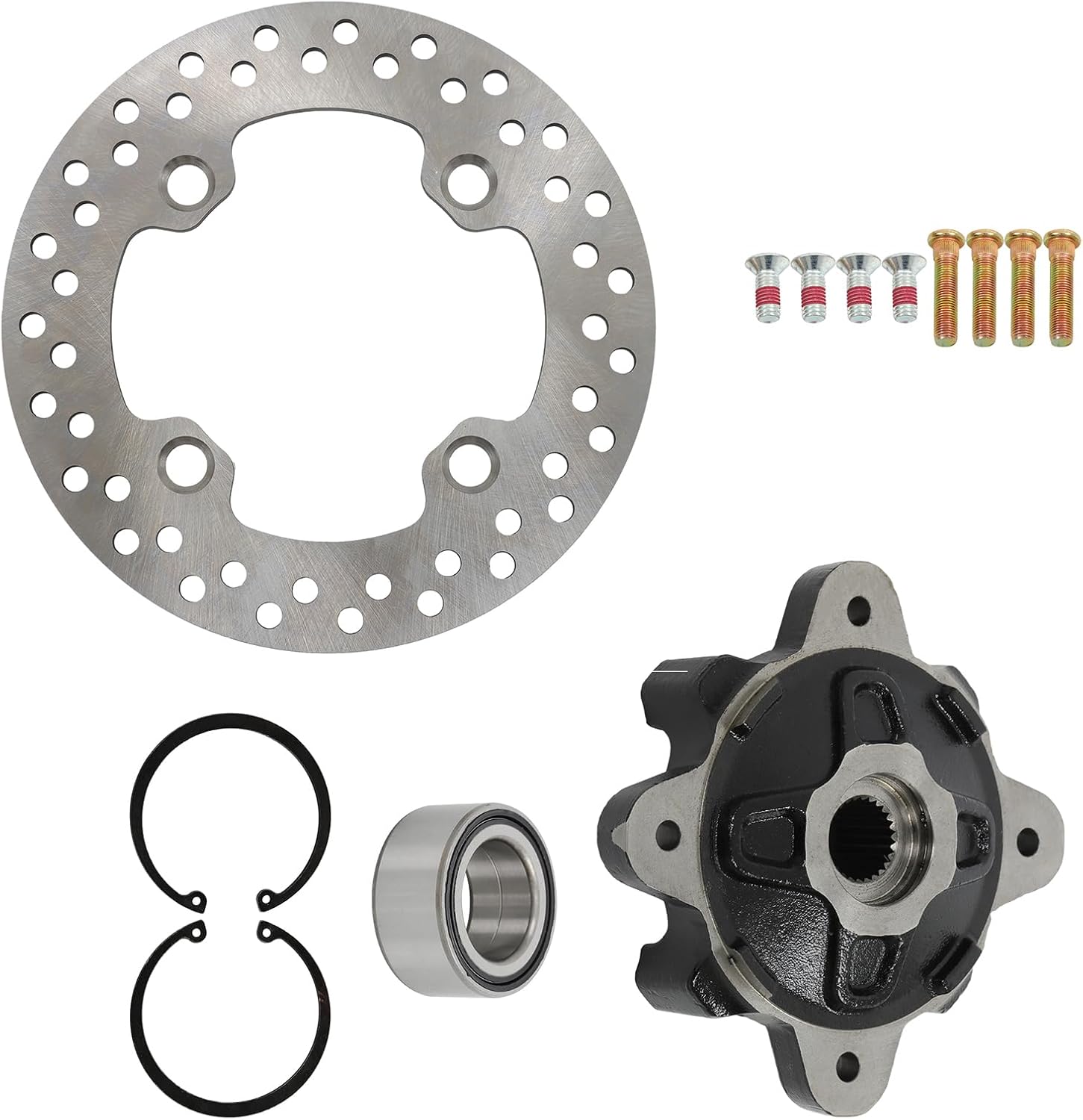 WFLNHB Front Wheel Hub Bearing Kit Replacement for 5137127 5137659 5137539 3514699 3514627 Replacement for Polaris RZR900 RZR800 RZR570 ACE570 ACE900
