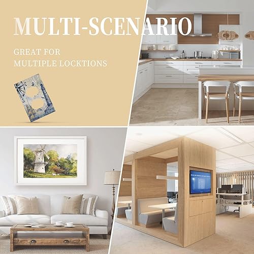 Miniatura 8 de Faro náutico de velero de 1 cuadrilla, cubierta de salida dúplex placa frontal decorativa individual receptáculo eléctrico placa de pared brújula