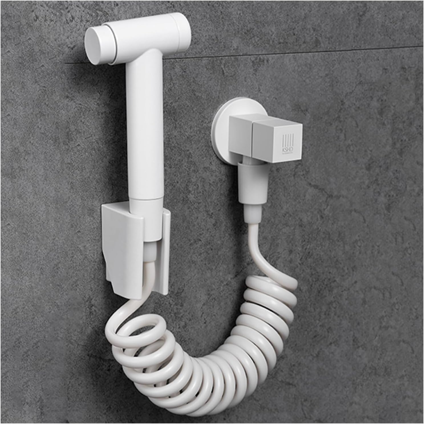 Wall-Mounted Bidet Sprayer for Toilet Brass Bidet Sprayer with Spring Hose Handheld Bidet Sprayer for Toilet Suitable for Women, Children and Pets