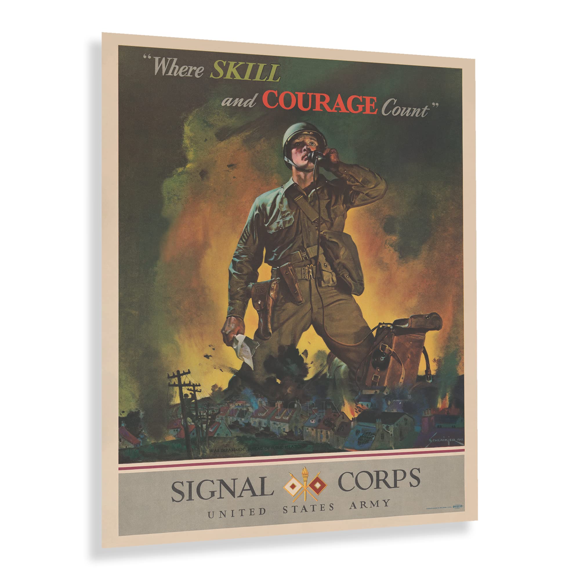 Amazon.com: HISTORIX Vintage 1942 US Army Signal Corps Poster