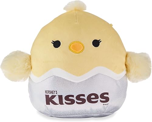 Squishmallow Kellytoy 2023 Hershey Squad - Muñeca de peluche (8 pulgadas, Aimee The Chick Kisses)