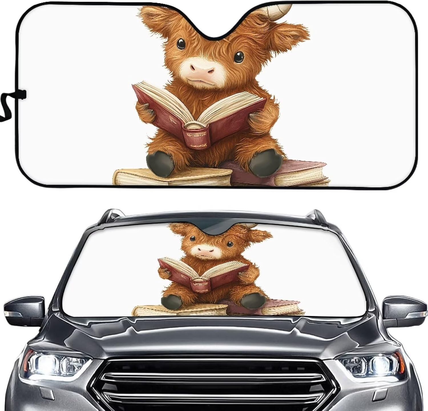 Bow Tie Pink Print Advanced Car Sun Visor Foldable Sunshade Block Heat and Glare Effectively