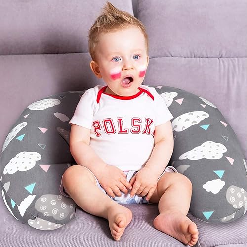 Miniatura 5 de USYFAKGH Paquete de 2 fundas elásticas de almohada de lactancia para lactancia materna, ultra suaves y cómodas se adaptan a fundas elásticas de