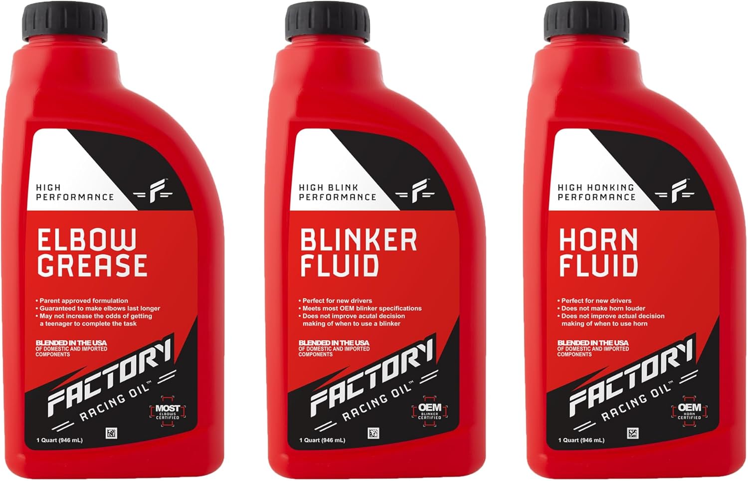 Amazon.com: Factory Racing Parts High Performance Blinker Fluid, Horn ...