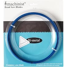 Imachinist S801224 80" x 1/2" x 24TPI Bi-Metal Band Saw Blades for Metal | .025" Thick, M42 Bimetal Cutting Edge, 8% Cobalt, for Ferrous Metal Tubing Angle Profiles Section, Invariable Small Teeth