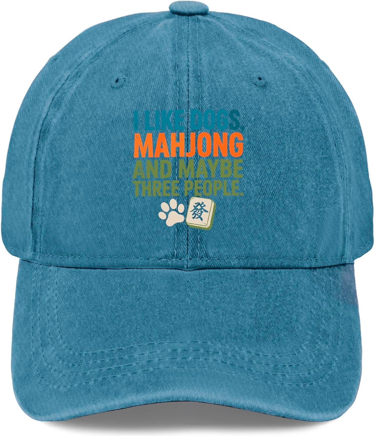 I Like Dogs Mahjong Cap