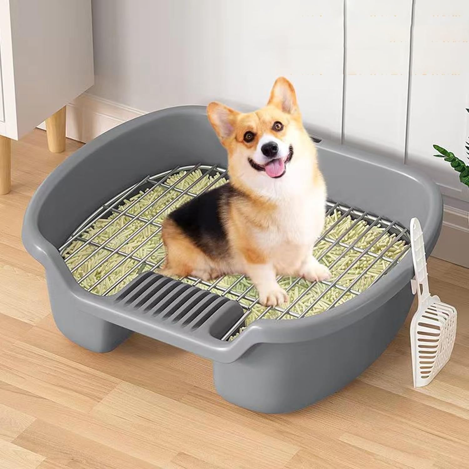 Portable Dog Toilet - Indoor Outdoor Pet Training Potty, Ideal for Apartments and Patios, Easy to Use Dog Litter Box for Effective House Training with Minimal Mess.