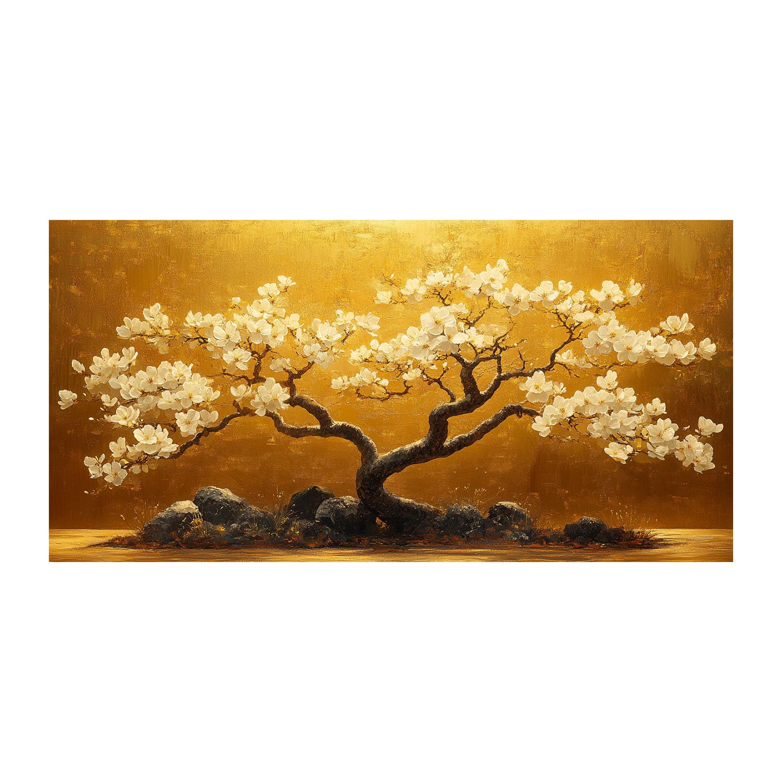 Amazon.co.jp: SHYAMIC アートパネル 抽象画 抽象的な木の絵の
