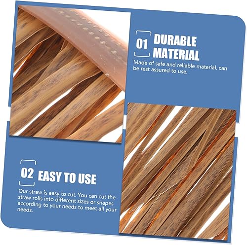 Miniatura 2 de Alfombra de paja simulada con decoración mexicana